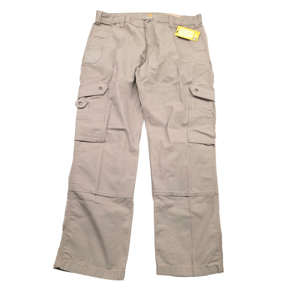 Carhartt Mens B342-DES Relaxed Fit Ripstop Cargo Work Pant Tan 40x32 NWT